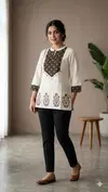 Naisha K 820 Cotton Flex Block Work Wholesale Short Top Suppliers In India
